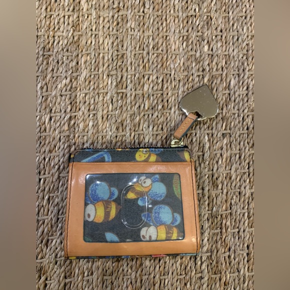 Y2K VINTAGE DOONEY & BOURKE BUMBLE BEE MINI SMALL WALLET - Picture 2 of 13